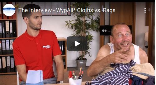 WypAll Cloths vs Rags Videos