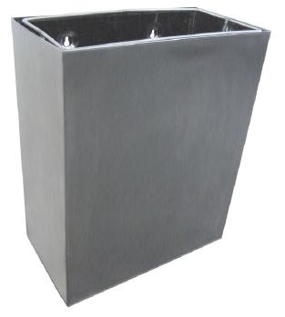 Wall Waste Bin - Stainless Steel - 36L - Square - Large