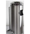 Combination Innovation Ash Tray & Dustbin - Wall Mounted Stainless Steel