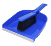 Dustpan & Brush Set - Plastic - Blue