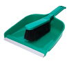 Dustpan & Brush Set - Plastic - Green