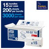 TORK H3 Folded Paper Towels - 2 Ply Premium - White - 3,000 Sheets