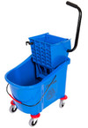 Plastic Bucket & Wringer - Single - 36L - Blue
