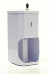 TR2 2 Roll Toilet Roll Holder / Dispenser - Square - White