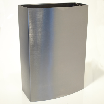 Wall Waste Bin - Stainless Steel 430 - 30L - Curved - Large