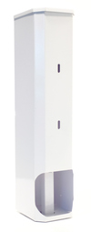 TR5 5 Roll Toilet Roll Holder / Dispenser - Square - White