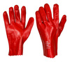 Red PVC Gloves - 35cm Long / Elbow - Size 10 / L