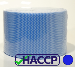 Spunlace / Non-Woven Cloth Perforated Roll - Blue - 400m - 24 x 50cm - 45gsm