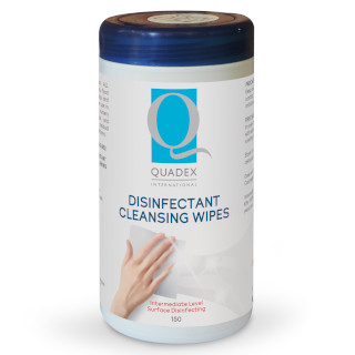 QUADEX Cleansing Wipes - 150 Sheets - Consumer - Log 5