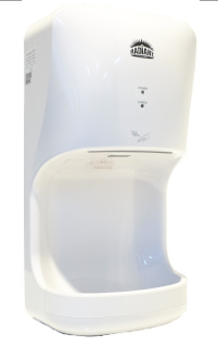 RADIANT 06HD0001 Hand Dryer - White - Plastic - Tray Type