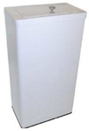 Sanitary Towel Bin - White  Steel - 25L - Large