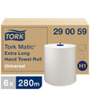 TORK H1 Paper Roll Dispenser - Autocut - White - Plastic - PTP-290059