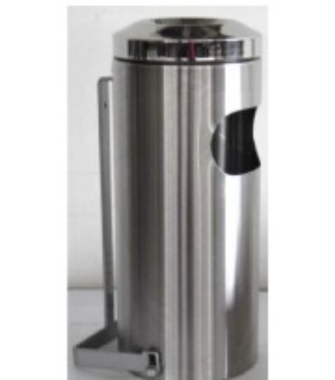 Picture of Combination Innovation Ash Tray & Dustbin - Wall Mounted Stainless Steel
