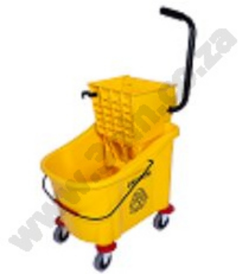Picture of Plastic Bucket & Wringer - Single - 36L - Yellow