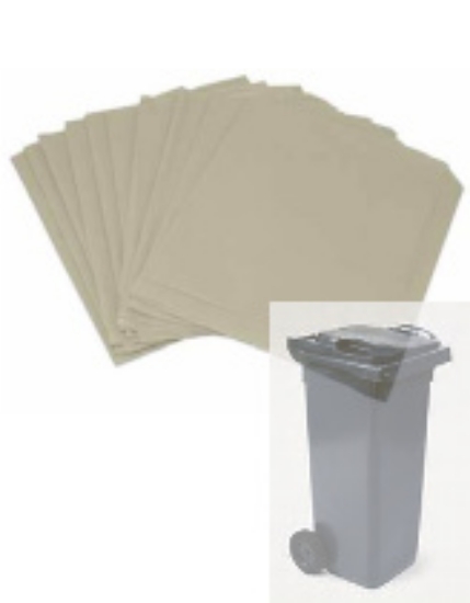 Picture of Wheelie Bin Refuse Bags - 1,300 x 800mm x 40 Microns - Smokey Clear - 100s - 240L
