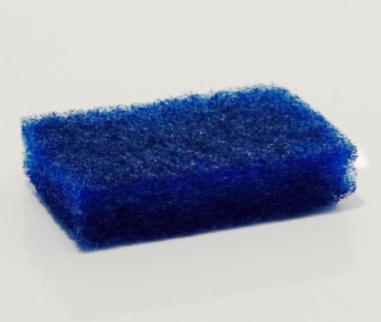 Picture of Thickline Hand Pad Scourer - Mini - Blue/Cleaner - 11 x 7cm - 1 Pad