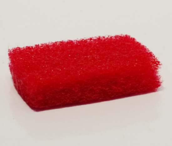 Picture of Thickline Hand Pad Scourer - Mini - Red/Buffing - 11 x 7cm - 1 Pad