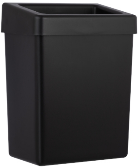 Picture of NEOS Wall Bin - 20L - Black Body + Black Lid - Plastic 