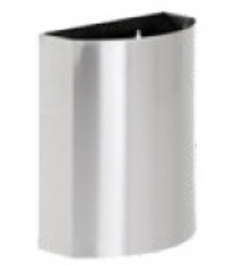 Picture of Wall Bin - Half Moon - Stainless Steel - 23 Litre