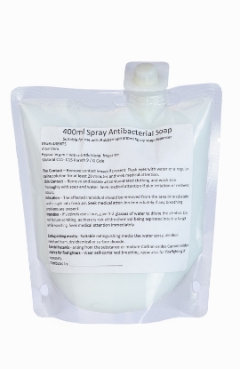Picture of BETTERMAID Anti-bacterial Hand Soap Refill Sachet - Spray - 400ml - Rubbermaid Compat.