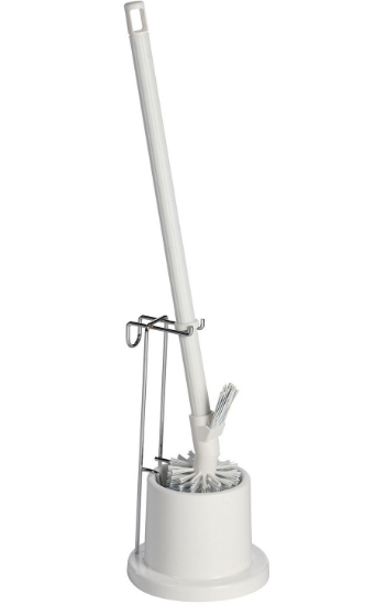 Picture of VIKAN Toilet Brush Set with Rim Brush - Heavy Duty - Plastic - 69cm - Floor Standing