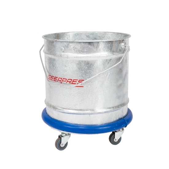 Picture of Geerpres Bucket ONLY - With 4 Wheels - 28L - Galvanised Steel