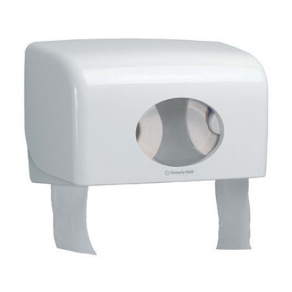 Picture of KIMBERLY-CLARK T1 Aquarius Regular 2 x Toilet Roll Holder - Plastic - White