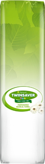 Picture of TWINSAVER Tidy Medical - 2 Ply  - 508mm Wide - 9 Rolls