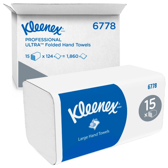 Picture of KIMBERLY-CLARK Kleenex Ultra AIRFLEX Folded Paper Towels - 2 Ply - 1,860 Sheets