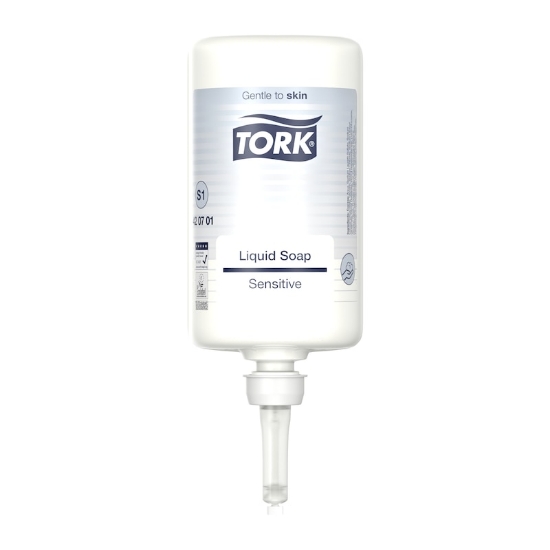 Picture of TORK S1 Extra Mild Liquid Soap Refill - 1,000ml - Unperfumed - 1,000 Doses