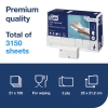 Picture of TORK H2 Xpress Folded Towel Paper Towels - 2 Ply Premium - 3,150 Sheets