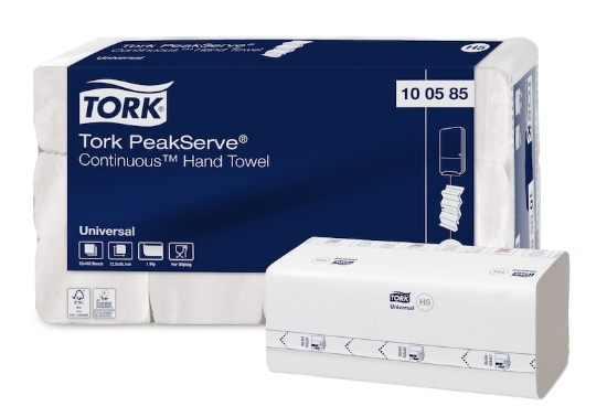 Picture of TORK H5 PeakServe Folded Towel Paper Towels - 1 Ply Universal - 4,920 Sheets