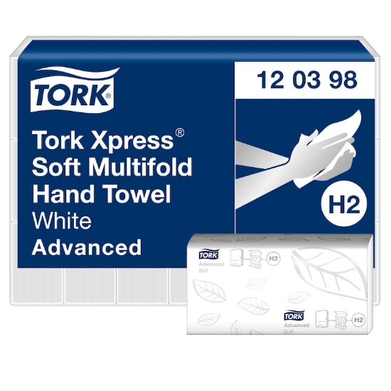 Picture of TORK H2 Xpress Folded Towel Paper Towels - 2 Ply Advanced - 3,780 Sheets