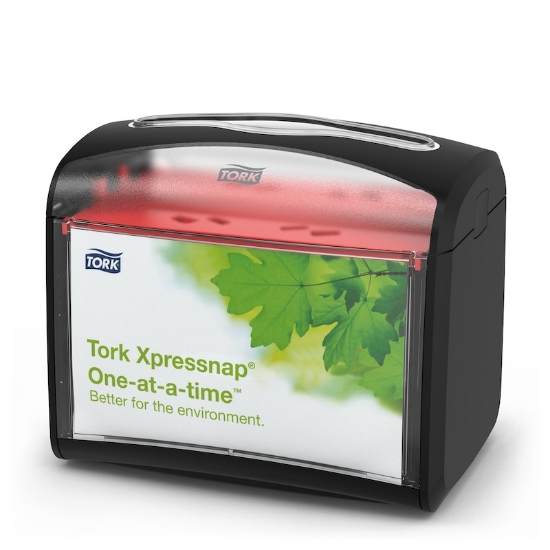 Picture of TORK N4 XpressNap Serviette Dispenser - Top Serve - Black - Plastic