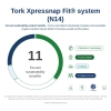Picture of TORK N14 XpressNap Serviette Refill - 2 Ply Advanced - 1 Sleeve / 720 - Virgin / White