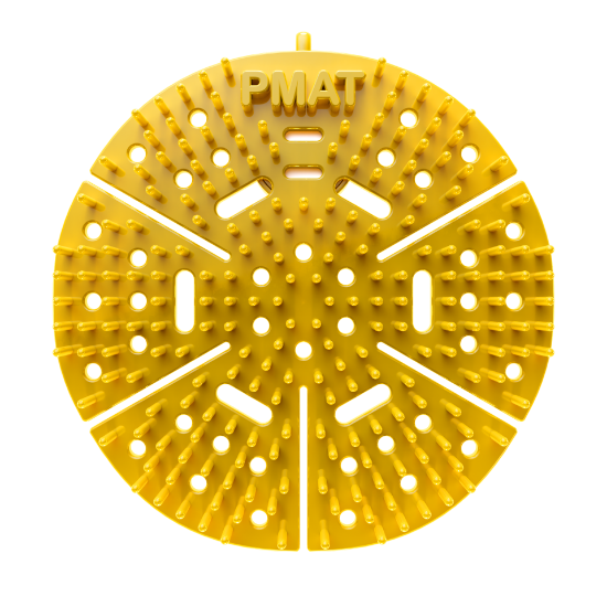 Picture of PMAT Original 4.0 Bio Urinal Mats - Yellow/Lemon - Box of 10