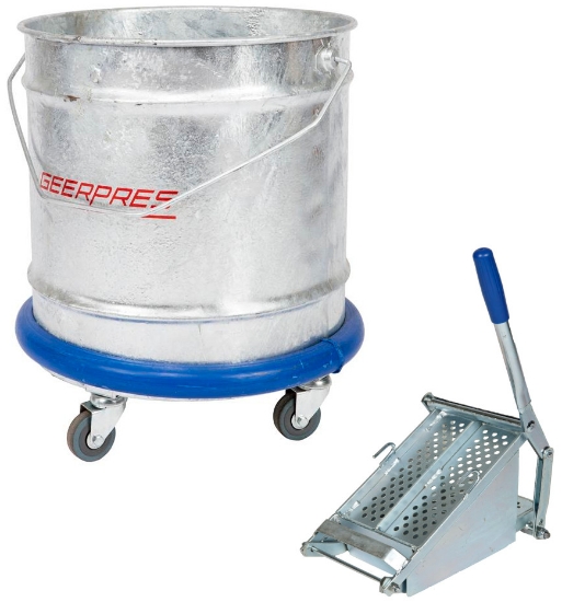 Picture of Geerpres Bucket & WRINGMASTER Wringer - 28L - Galvanised Steel