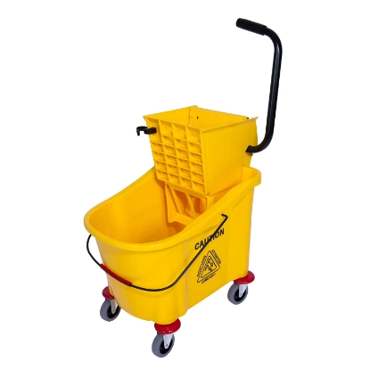 Picture of Plastic Bucket & Wringer - Single - 36L - Yellow