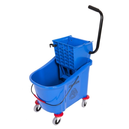 Picture of Plastic Bucket & Wringer - Single - 36L - Blue