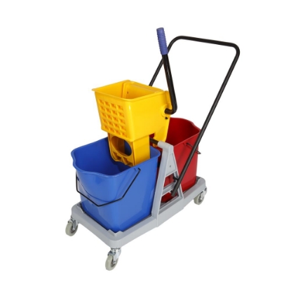 Picture of Plastic Bucket & Wringer - Econo - Double Bucket - 2 x 25L