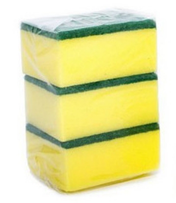 Picture of Sponge Scourers for Dishwashing - Large - 3 Pack