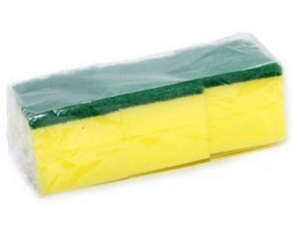 Picture of Sponge Scourers for Dishwashing - Small - 3 Pack