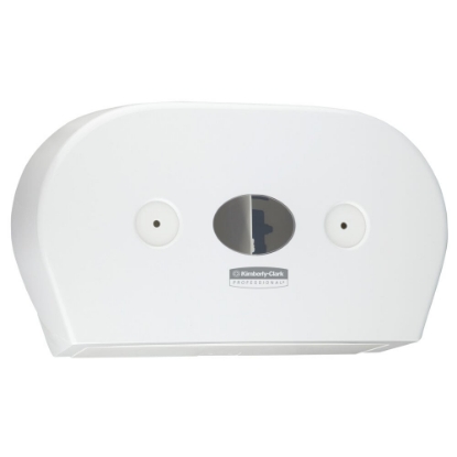 Picture of KIMBERLY-CLARK T9 Aquarius Toilet Roll Dispenser - White - Double Roll - Plastic