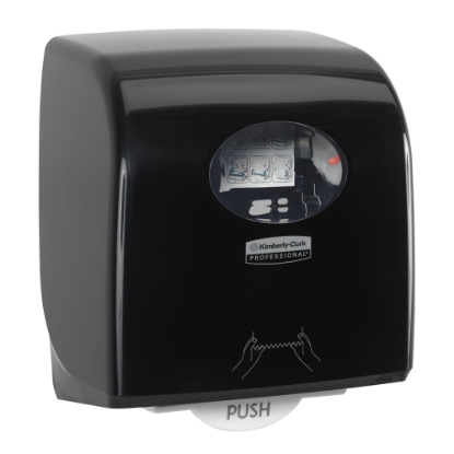 Picture of KIMBERLY-CLARK PBS Aquarius Slimroll Reflex Paper Dispenser - Plastic - Black