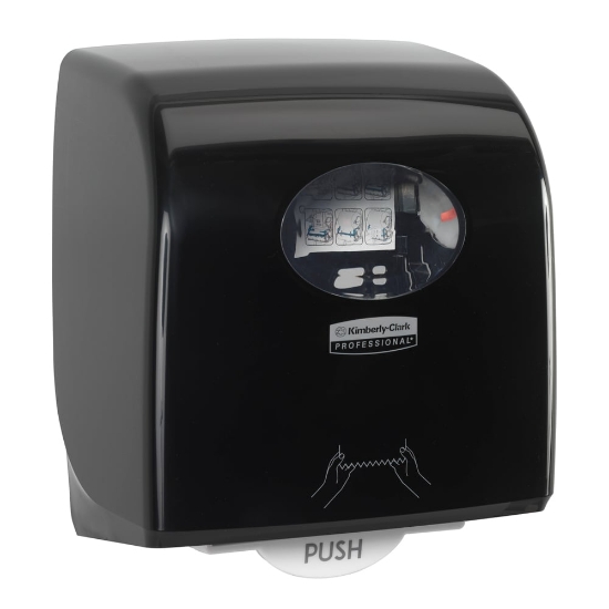 Picture of KIMBERLY-CLARK PBS Aquarius Slimroll Reflex Paper Dispenser - Plastic - Black