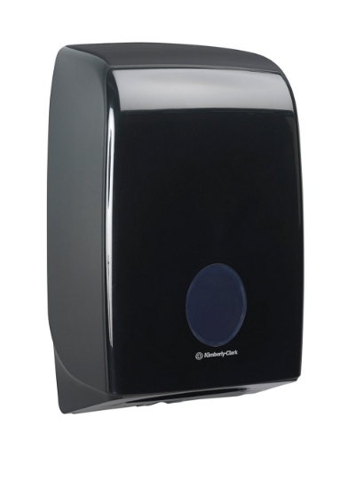 Picture of KIMBERLY-CLARK Aquarius Folded Paper Dispenser - Plastic - Black