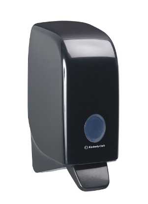 Picture of KIMBERLY-CLARK S1 Aquarius Manual Soap & Sanitiser Dispenser - Plastic - Black