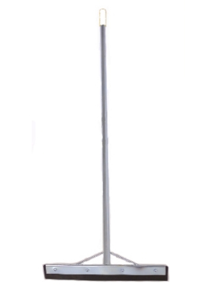 Picture of Metal Floor Squeegee - 60cm - White Grip - Handle + Single Rubber Blade