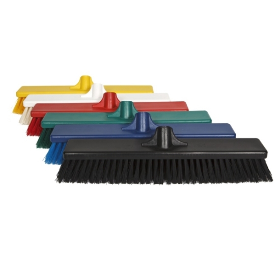 Picture of TINTA Aluminium Broom + Handle - 450mm - Soft - Red