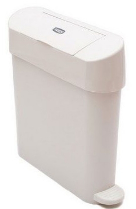 Picture of BREEZE Sanitary Towel Bin - Pedal Type - 22L - White - Plastic